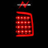 ANZO 2009-2018 Dodge Ram 1500 LED Taillight Plank Style Black w/Smoke Lens - Striker Modified