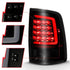 ANZO 2009-2018 Dodge Ram 1500 LED Taillight Plank Style Black w/Smoke Lens - Striker Modified