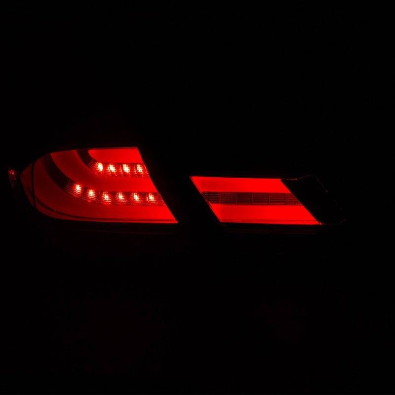 ANZO 2013-2015 Honda Civic (excludes hybrid) LED Taillights Chrome - Striker Modified