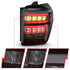 ANZO 2014-2020 Toyota 4Runner T.L Black Housing Smoke Lens Red Light Bar W/Sequential - Striker Modified