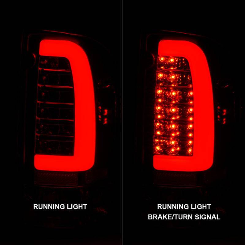 ANZO 95-00 Toyota Tacoma LED Taillights Chrome Housing Clear Lens (Pair) - Striker Modified