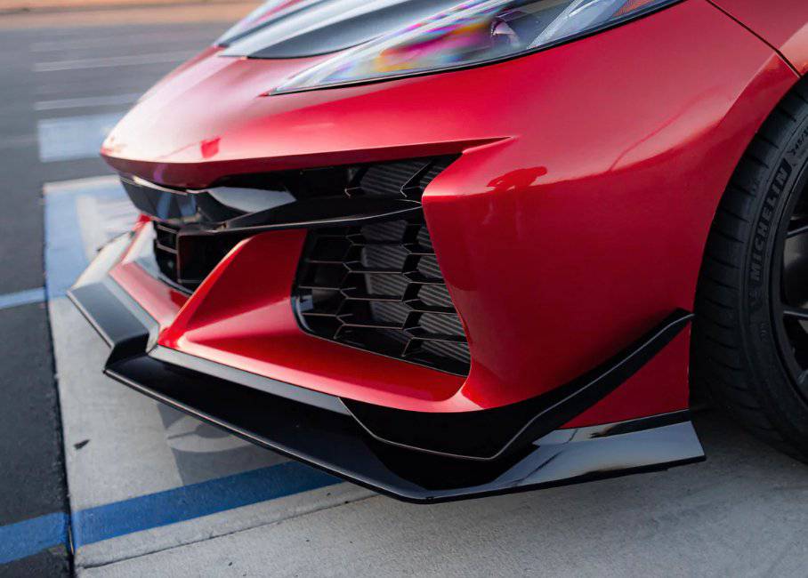 2020-2024 Corvette C8 Z06 Track Package 15pcs Full Conversion Front Bumper Kit - Striker Modified