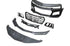 2010-2015 Chevy Camaro ZL1 Front Bumper Conversion 7pcs Flat BLK - Striker Modified