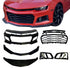 2010-2015 Chevy Camaro ZL1 Front Bumper Conversion 7pcs Flat BLK - Striker Modified