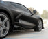 2020-2024 Corvette C8 Stingray Evo Style Side Skirts Gloss Black Pair - Striker Modified