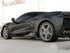 2020-2024 Corvette C8 Stingray Evo Style Side Skirts Gloss Black Pair - Striker Modified