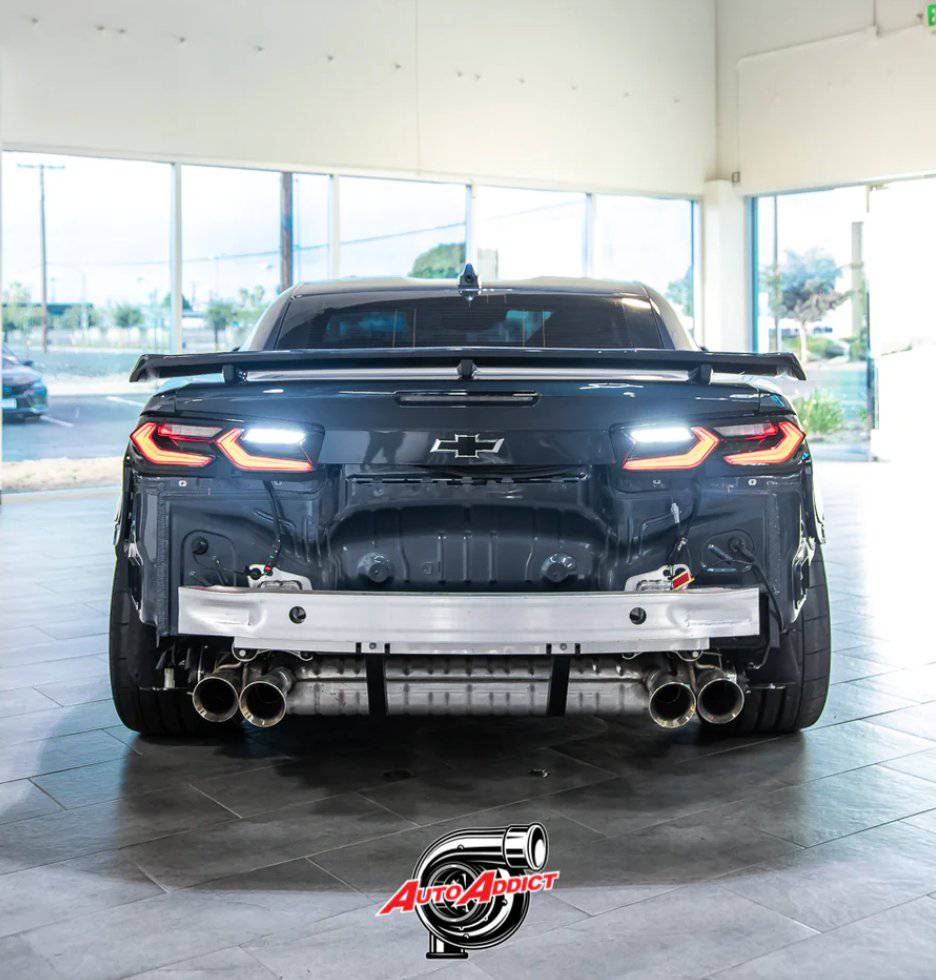 2019-2023 CHEVY CAMARO UMBRA LED TAILLIGHTS GLOSS BLACK/SMOKE LENS - Striker Modified
