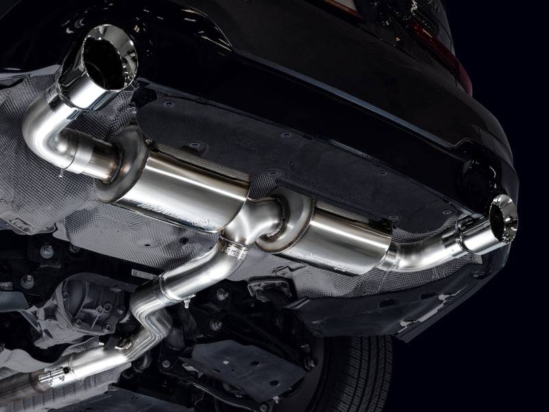 AWE 19-23 BMW 330i / 21-23 BMW 430i Base G2X Touring Axle Back Exhaust - Chrome Silver - Striker Modified