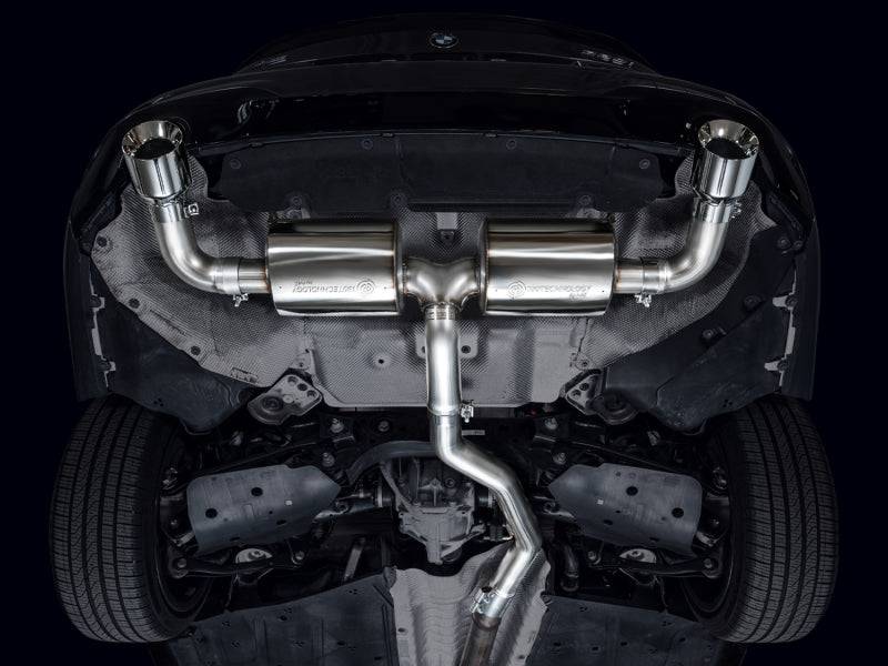 AWE 19-23 BMW 330i / 21-23 BMW 430i Base G2X Touring Axle Back Exhaust - Chrome Silver - Striker Modified