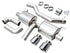 AWE 19-23 BMW 330i / 21-23 BMW 430i Base G2X Touring Axle Back Exhaust - Chrome Silver - Striker Modified