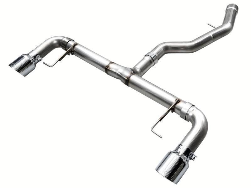 AWE 19-23 BMW 330i / 21-23 BMW 430i Base G2X Track Edition Axle Back Exhaust - Chrome Silver - Striker Modified