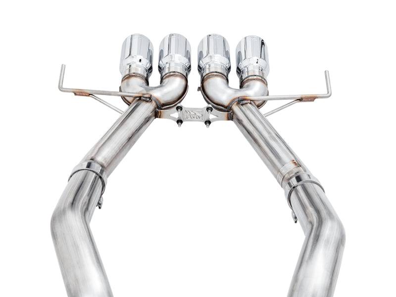 AWE Tuning 14-19 Chevy Corvette C7 Z06/ZR1 (w/o AFM) Track Edition Axle-Back Exhaust w/Chrome Tips - Striker Modified
