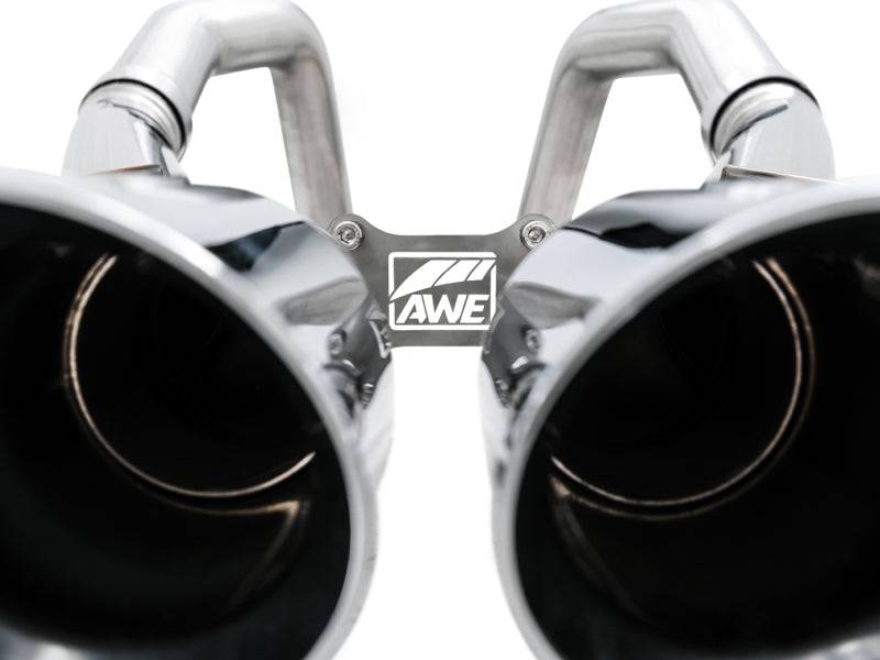 AWE Tuning 14-19 Chevy Corvette C7 Z06/ZR1 (w/o AFM) Track Edition Axle-Back Exhaust w/Chrome Tips - Striker Modified