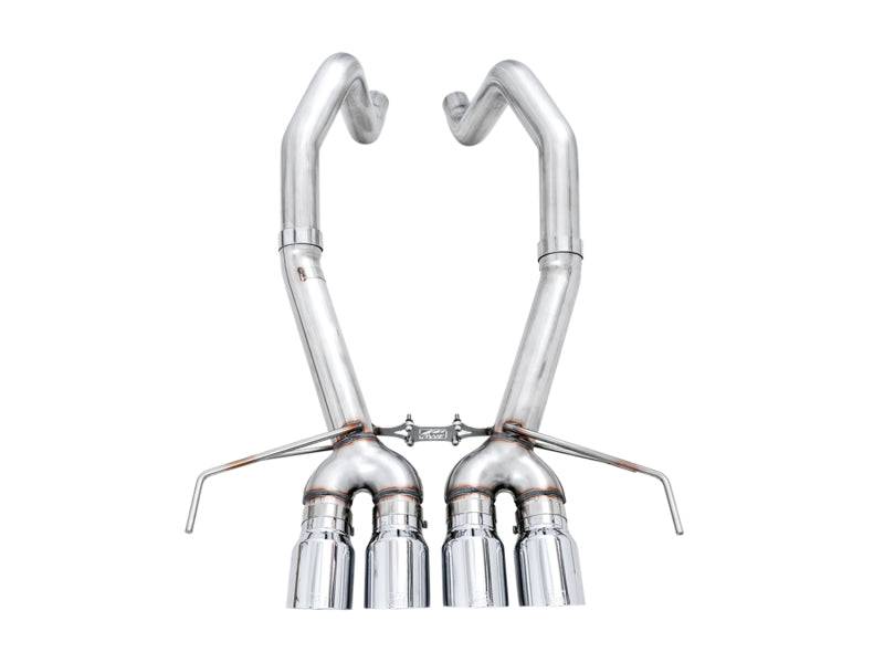 AWE Tuning 14-19 Chevy Corvette C7 Z06/ZR1 (w/o AFM) Track Edition Axle-Back Exhaust w/Chrome Tips - Striker Modified
