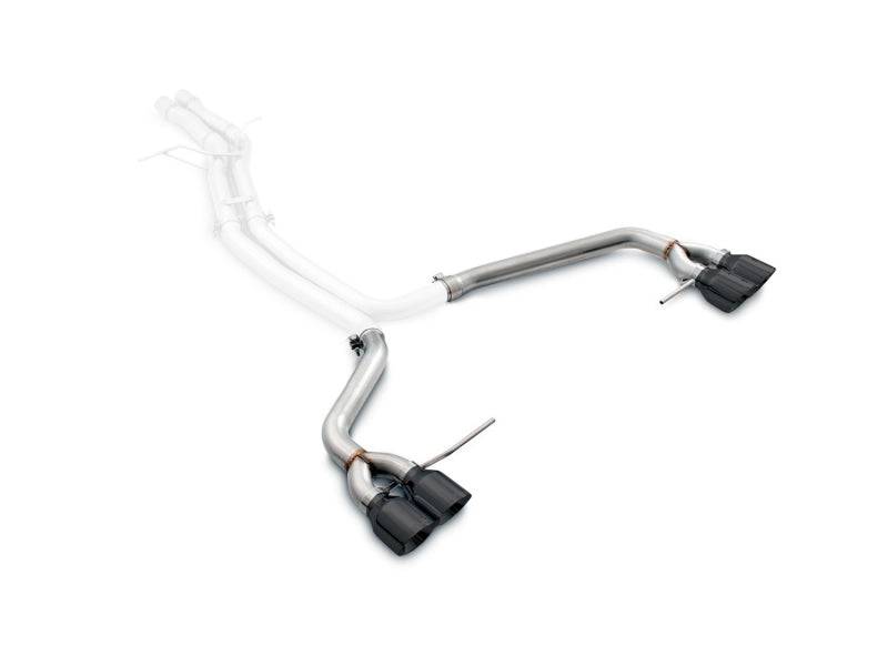 AWE Tuning Porsche Macan Track Edition Exhaust System - Diamond Black 102mm Tips - Striker Modified