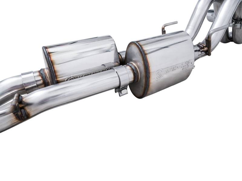 AWE 16-22 Toyota Tacoma 0FG Catback Exhaust w/ BashGuard - Dual Diamond Black Tips - Striker Modified