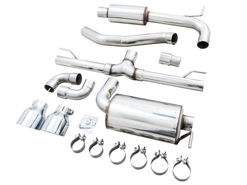 AWE 2022 VW GTI MK8 Touring Edition Exhaust - Chrome Silver Tips - Striker Modified