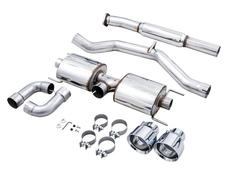 AWE Subaru BRZ/ Toyota GR86/ Toyota 86 Touring Edition Cat-Back Exhaust- Chrome Silver Tips - Striker Modified