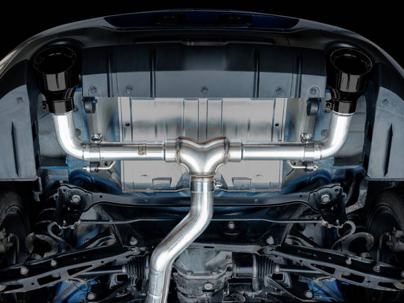 AWE Subaru BRZ / Toyota GR86 / Toyota 86 Track Edition Cat-Back Exhaust- Diamond Black Tips - Striker Modified