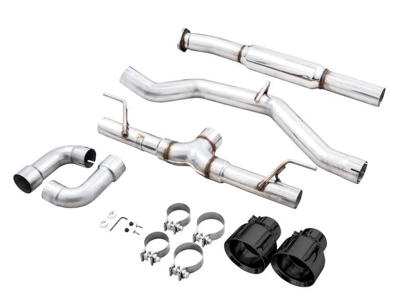 AWE Subaru BRZ / Toyota GR86 / Toyota 86 Track Edition Cat-Back Exhaust- Diamond Black Tips - Striker Modified