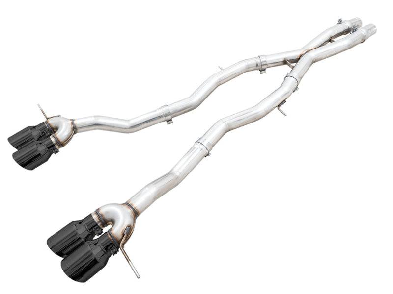 AWE Track Edition Catback Exhaust for BMW G8X M3/M4 - Diamond Black Tips - Striker Modified