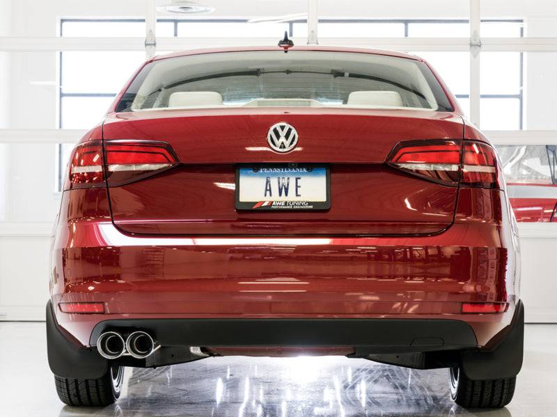 AWE Tuning 09-14 Volkswagen Jetta Mk6 1.4T Track Edition Exhaust - Chrome Silver Tips - Striker Modified