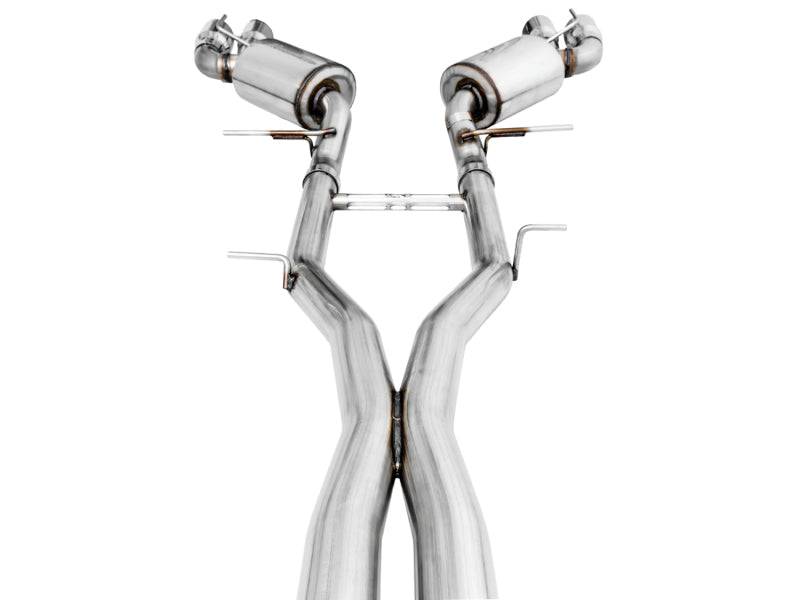 AWE Tuning 16-19 Chevy Camaro SS Non-Res Cat-Back Exhaust -Touring Edition (Quad Chrome Silver Tips) - Striker Modified
