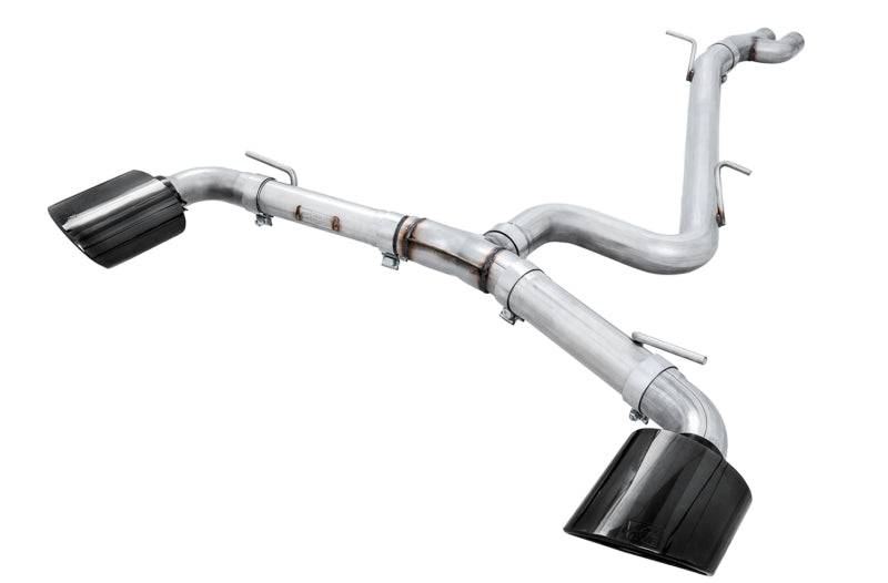 AWE Tuning 17-19 Audi RS3 8V Track Edition Exhaust - Diamond Black Tips RS-Style Tips - Striker Modified