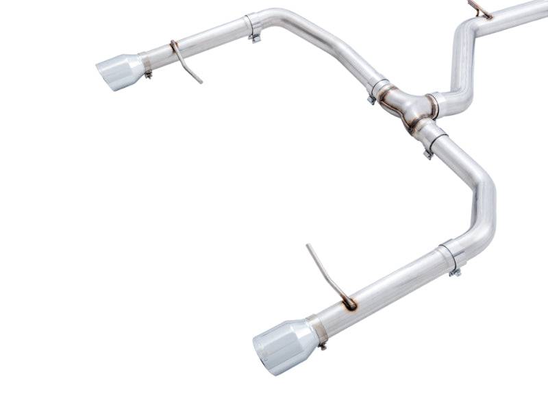 AWE Tuning 18-21 Volkswagen Jetta GLI Mk7 Track Edition Exhaust - Chrome Silver Tips (Fits OEM DP) - Striker Modified