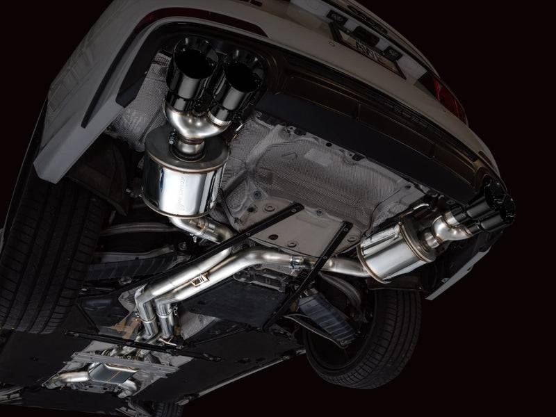 AWE Tuning 19-23 Audi C8 S6/S7 2.9T V6 AWD Touring Edition Exhaust - Diamond Black Tips - Striker Modified