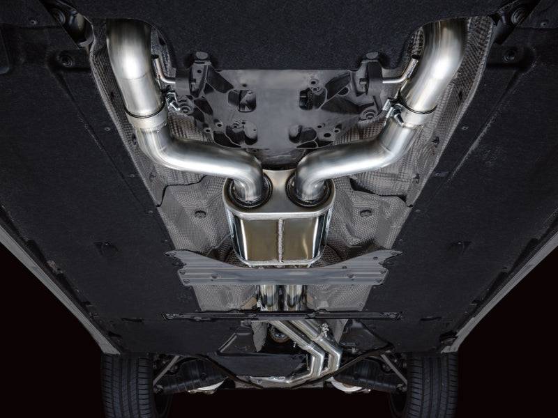 AWE Tuning 19-23 Audi C8 S6/S7 2.9T V6 AWD Touring Edition Exhaust - Diamond Black Tips - Striker Modified