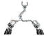 AWE Tuning 19-23 Audi C8 S6/S7 2.9T V6 AWD Touring Edition Exhaust - Diamond Black Tips - Striker Modified
