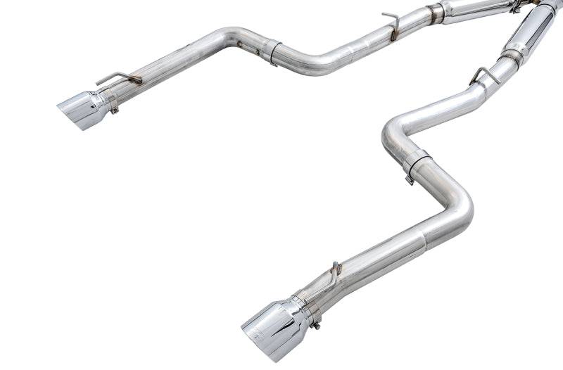 AWE Tuning 2015+ Dodge Charger 6.4L/6.2L Supercharged Track Edition Exhaust - Chrome Silver Tips - Striker Modified