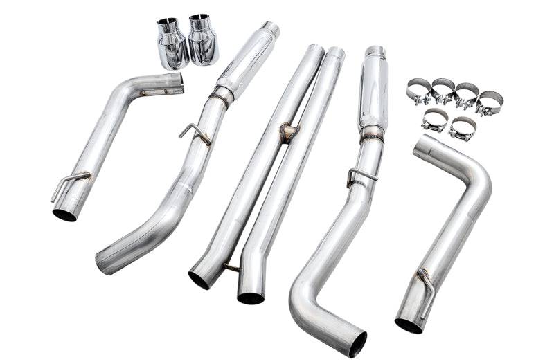 AWE Tuning 2015+ Dodge Charger 6.4L/6.2L Supercharged Track Edition Exhaust - Chrome Silver Tips - Striker Modified