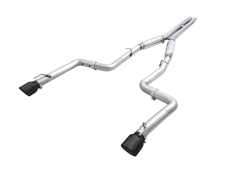 AWE Tuning 2015+ Dodge Charger 6.4L/6.2L Supercharged Track Edition Exhaust - Diamond Black Tips - Striker Modified