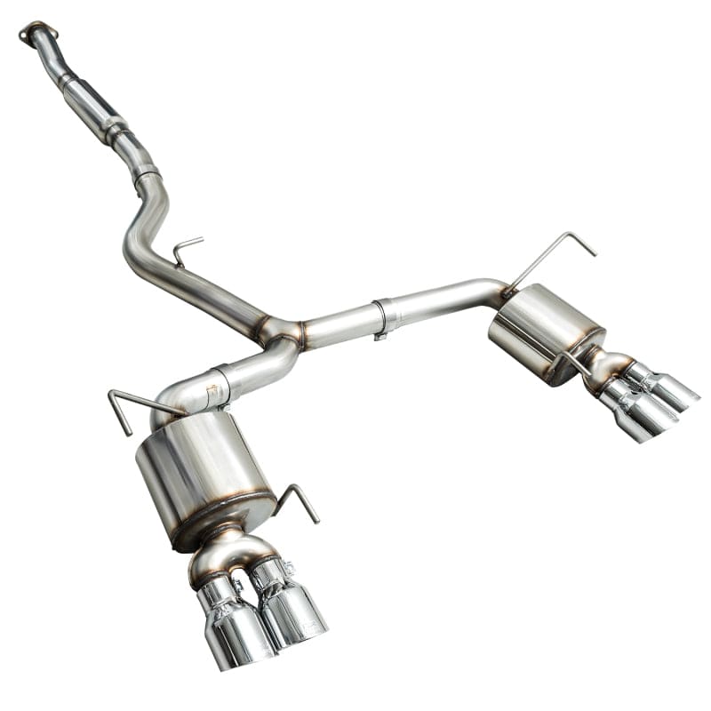AWE Tuning 2015+ Subaru WRX VA Sedan Touring Edition Exhaust - Chrome Silver Tips (102mm) - Striker Modified