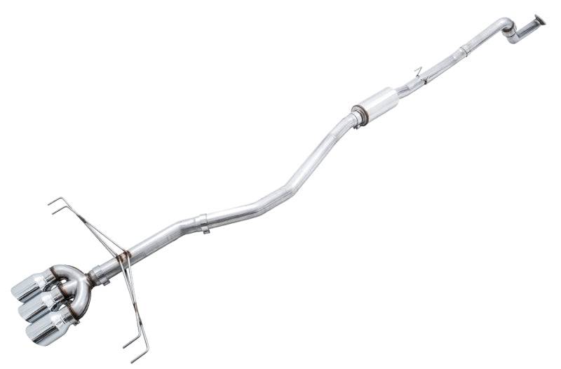 AWE Tuning 2017+ Honda Civic Type R Track Edition Exhaust w/Front Pipe & Triple Chrome Silver Tips - Striker Modified