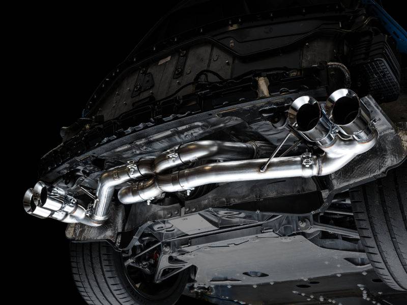 AWE Tuning 2020 Chevrolet Corvette (C8) Track Edition Exhaust - Quad Chrome Silver Tips - Striker Modified