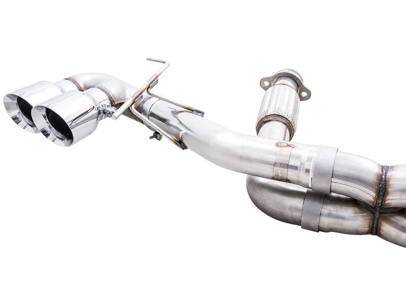 AWE Tuning 2020 Chevrolet Corvette (C8) Track Edition Exhaust - Quad Chrome Silver Tips - Striker Modified