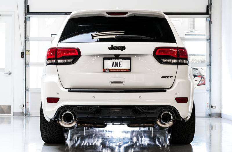 AWE Tuning 2020 Jeep Grand Cherokee SRT Touring Edition Exhaust - Diamond Black Tips - Striker Modified