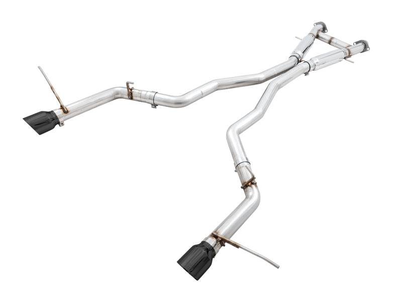 AWE Tuning 2020 Jeep Grand Cherokee SRT Track Edition Exhaust - Diamond Black Tips - Striker Modified