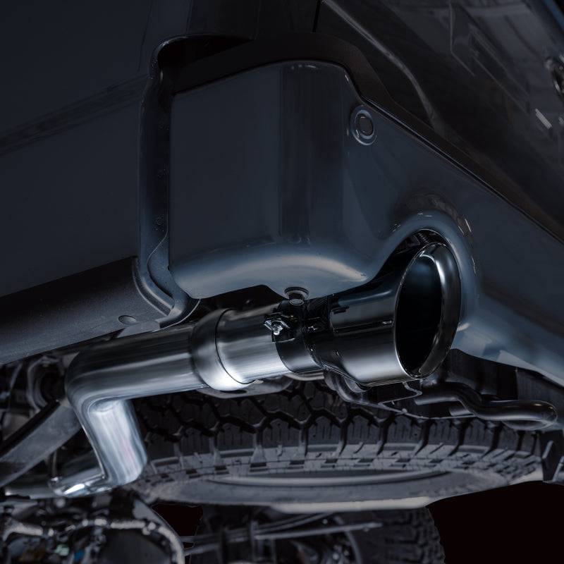 AWE Tuning 2021+ Ford F-150 Tremor (w/ Bumper Cutouts) 0FG Non-Resonated Catback -Diamond Black Tips - Striker Modified