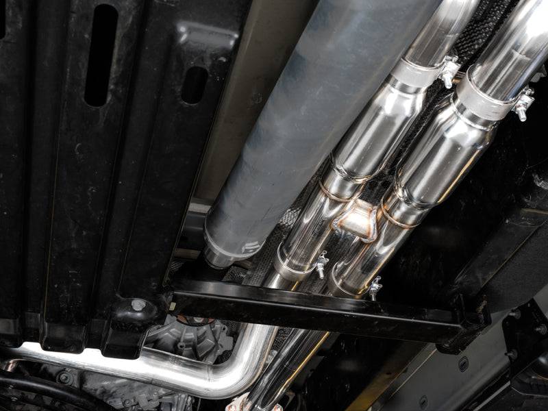 AWE Tuning 2021 RAM 1500 TRX 0FG Cat-Back Exhaust - Diamond Black Tips - Striker Modified