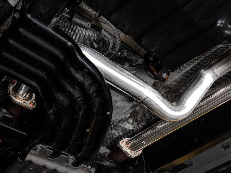 AWE Tuning 2021 RAM 1500 TRX 0FG Cat-Back Exhaust - Diamond Black Tips - Striker Modified