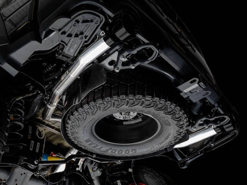 AWE Tuning 2021 RAM 1500 TRX 0FG Cat-Back Exhaust - Diamond Black Tips - Striker Modified