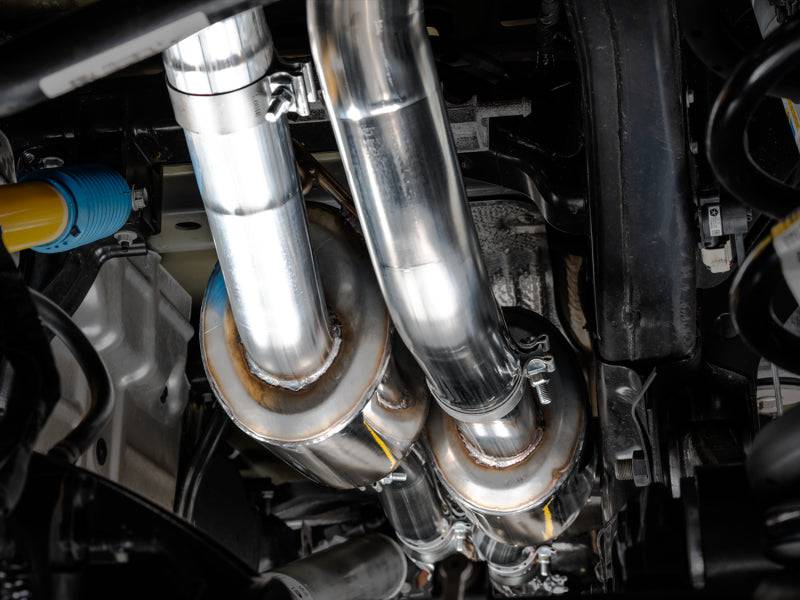 AWE Tuning 2021 RAM 1500 TRX 0FG Cat-Back Exhaust - Diamond Black Tips - Striker Modified