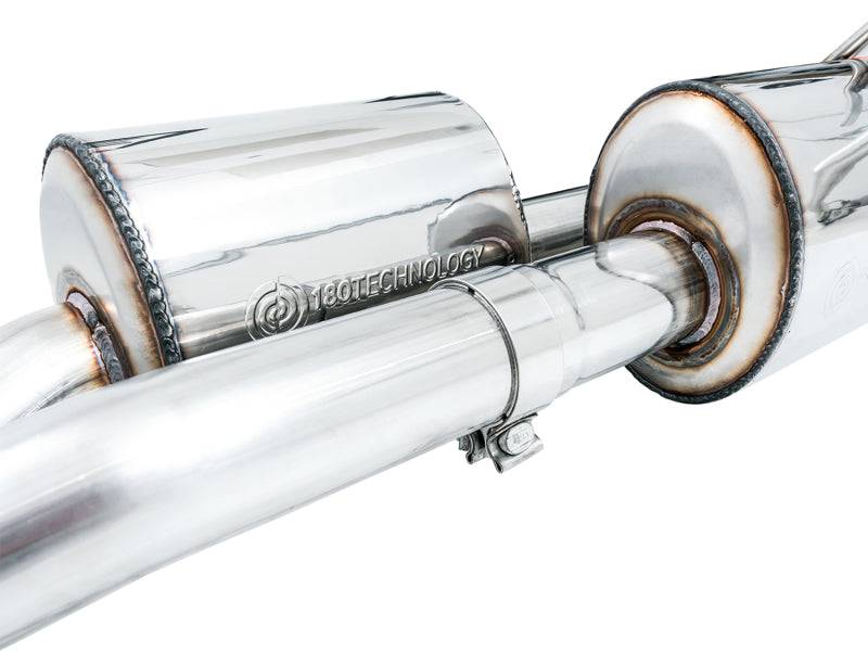 AWE Tuning 2021 RAM 1500 TRX 0FG Cat-Back Exhaust - Diamond Black Tips - Striker Modified