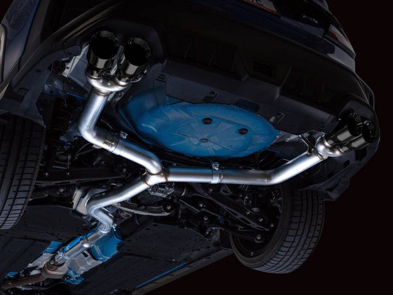 AWE Tuning 2022+ VB Subaru WRX Track Edition Exhaust - Diamond Black Tips - Striker Modified