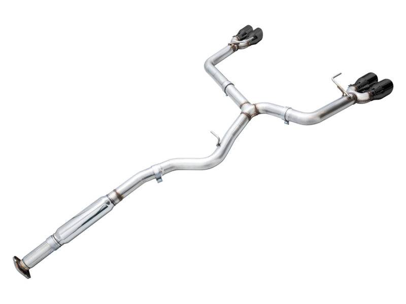 AWE Tuning 2022+ VB Subaru WRX Track Edition Exhaust - Diamond Black Tips - Striker Modified