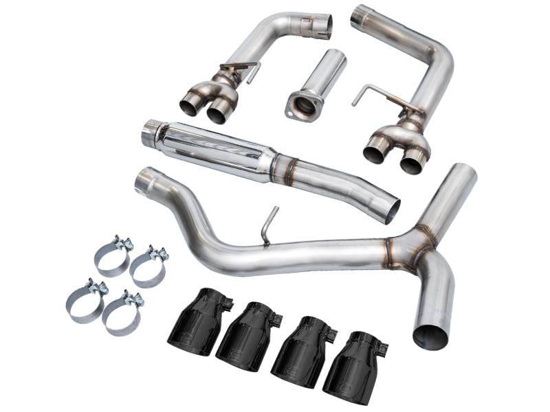 AWE Tuning 2022+ VB Subaru WRX Track Edition Exhaust - Diamond Black Tips - Striker Modified